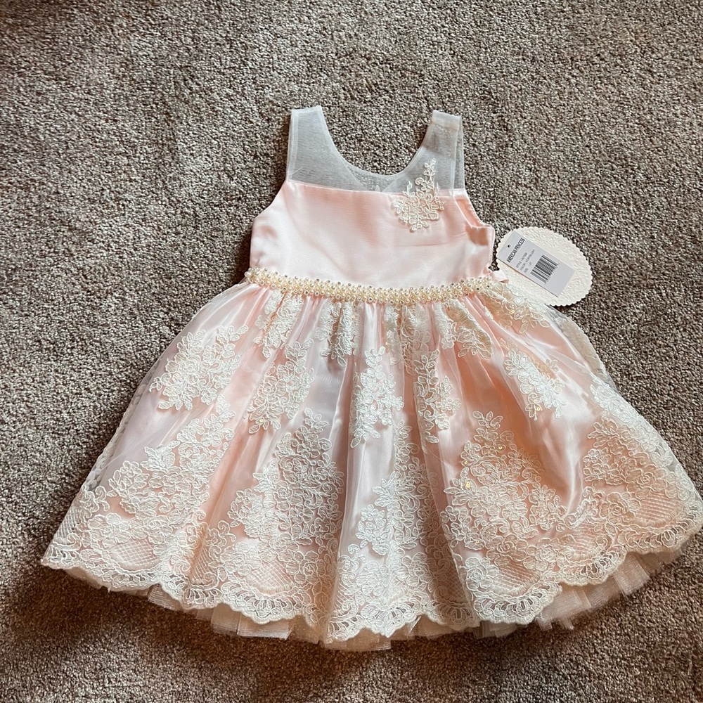 American Princess Light Pink‎ Lace Dress NWT